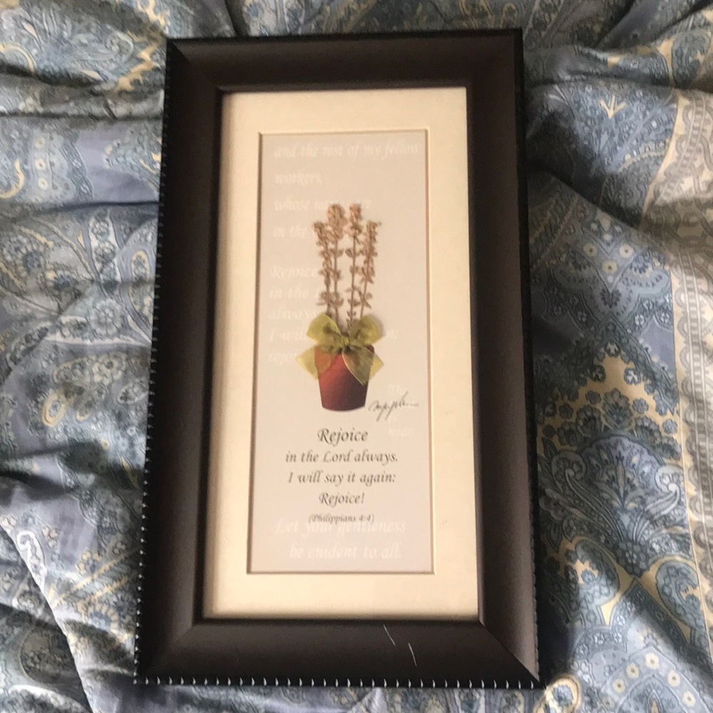 Framed quote
